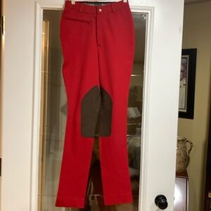 Ralph Lauren Polo Sport Vintage Red 
Equestrian Riding Pants Size 2